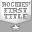 Rockies' First Title Achievement