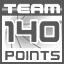 Score 140 Points With Any Team Achievement