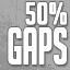 Hit 50% of the gaps Achievement