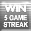 5 Ranked Win Streak Achievement