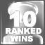 10 Online Ranked Win Achievement