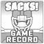 Game Record for Defensive Sacks Achievement